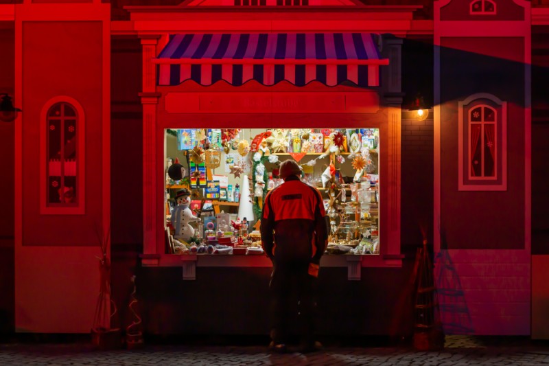 Bastelstube mit selbstgemachter Dekoration.