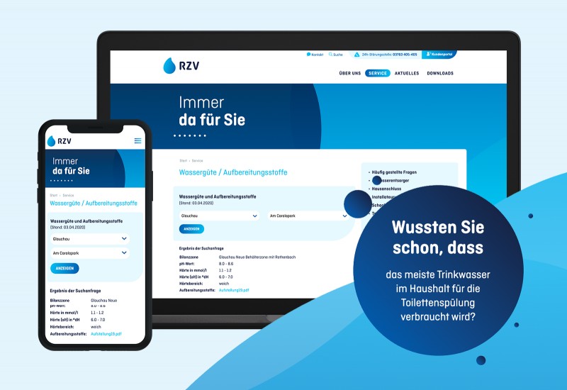 Überarbeitete Website-Struktur mit übersichtlich gestalteten Online-Formularen