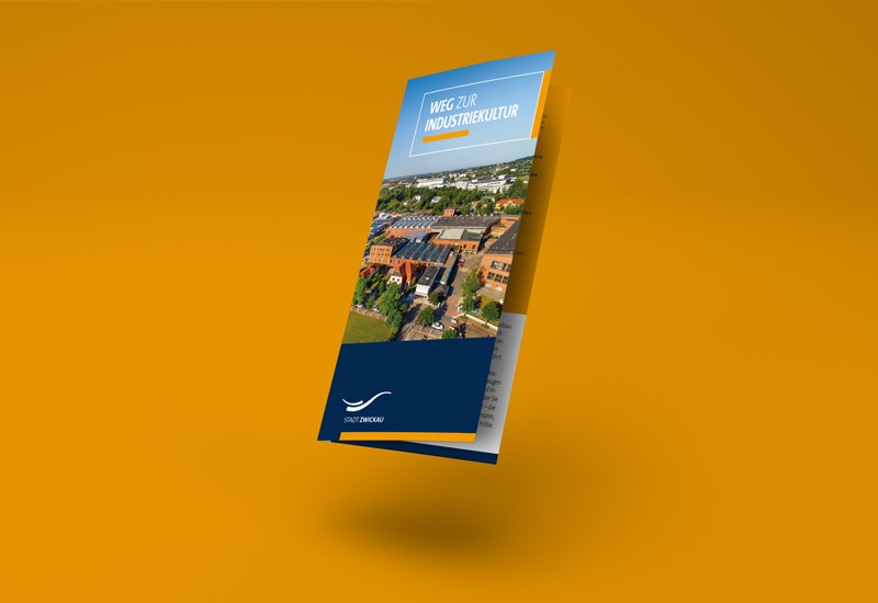 Der Faltplan zum Weg zur Industriekultur