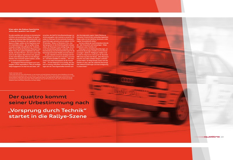 Der quattro
prägte eine Epoche der Rallye-Weltmeisterschaft